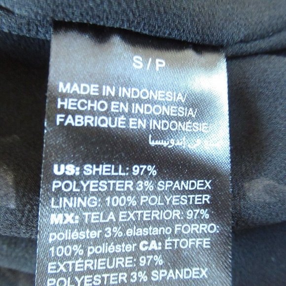 White House Black Market Top S Black Floral Sleeveless High Neck Halter - Picture 6 of 6